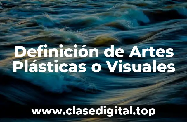 Definición de Artes Plásticas o Visuales