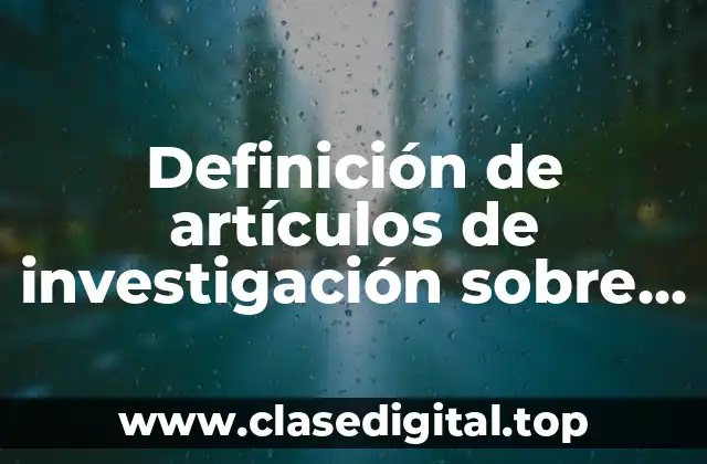 Ejemplos de artículos de investigación sobre la discriminación