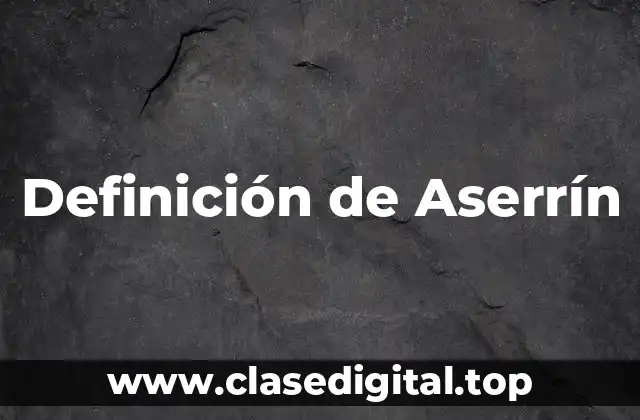 Definición de Aserrín