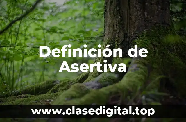Definición de Asertiva
