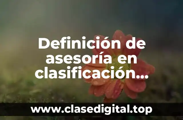 Ejemplos de asesoría en clasificación arancelaria