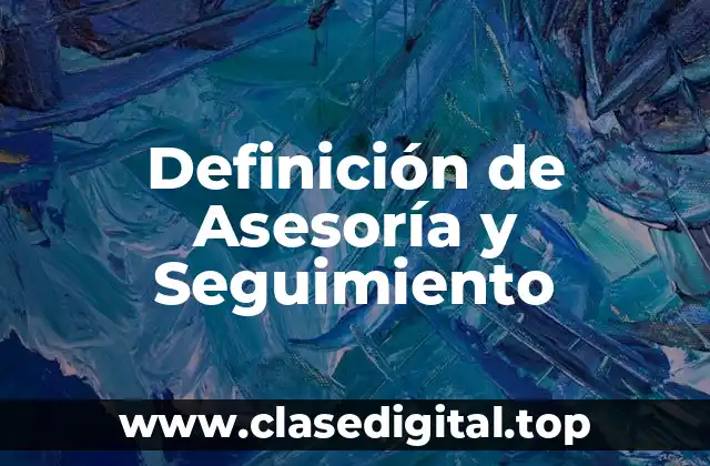 Definición de Asesoría y Seguimiento