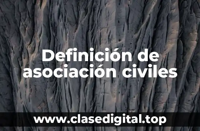 Ejemplos de asociación civiles