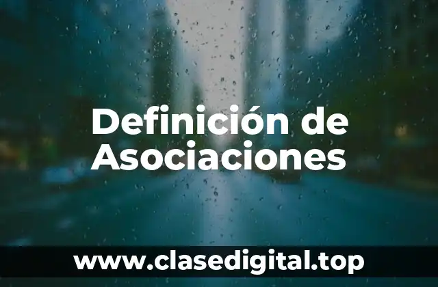 Definición de Asociaciones