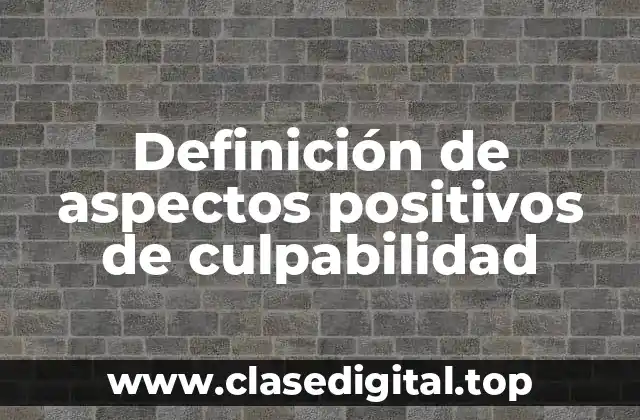 Ejemplos de culpabilidad