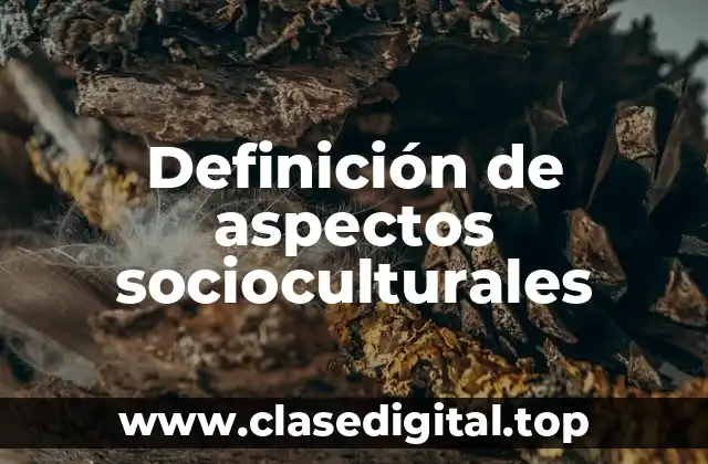 Definición de aspectos socioculturales