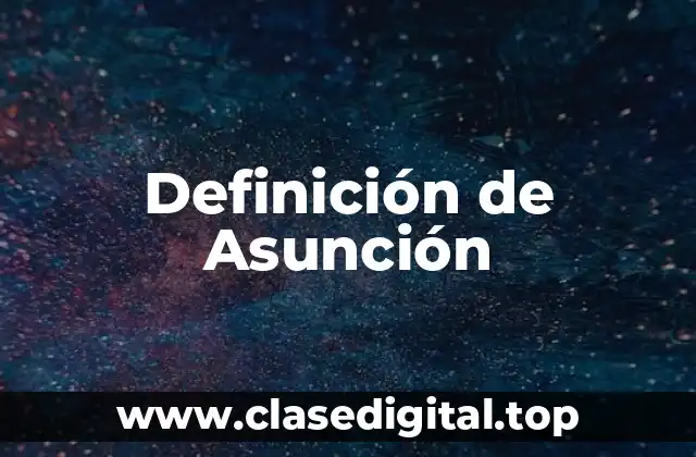 Definición técnica de Asunción