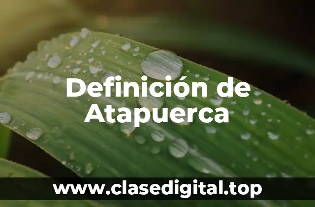 Definición de Atapuerca