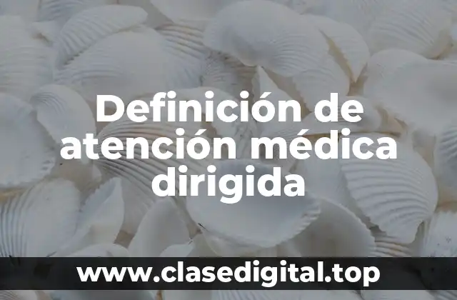 Definición de atención médica dirigida