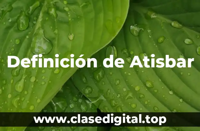 Definición de Atisbar