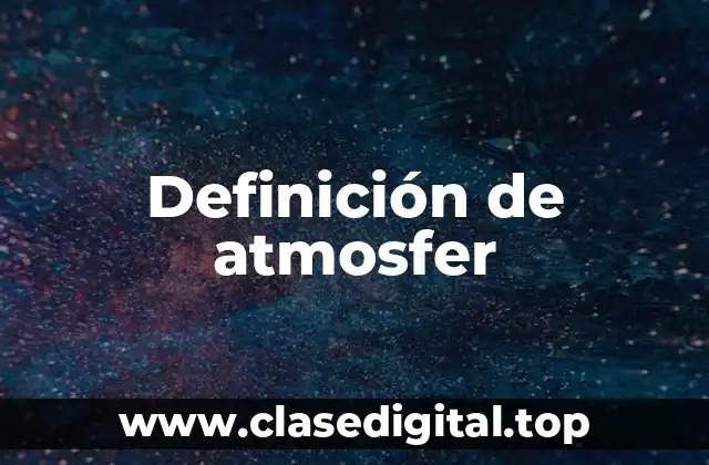 Definición de atmosfer