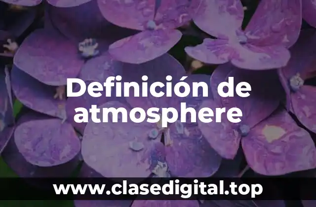 Ejemplos de atmosphere
