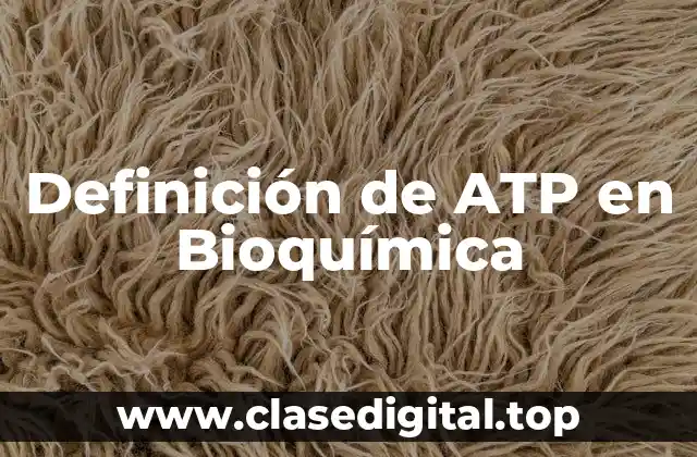 Definición de ATP en Bioquímica