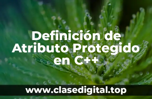 Definición de Atributo Protegido en C++