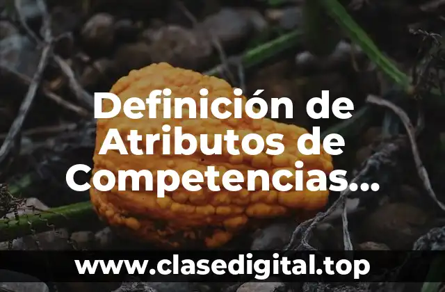 Definición de Atributos de Competencias Genericas y sus Características