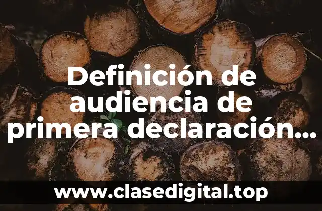 Ejemplos de audiencia de primera declaración en Guatemala