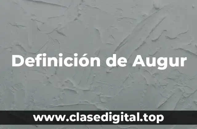 Definición de Augur