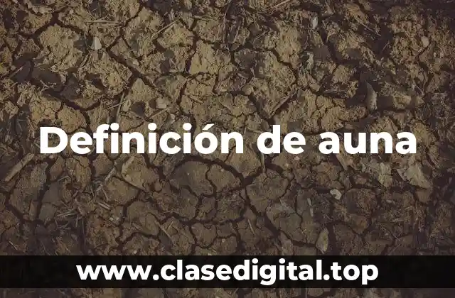 Definición de auna