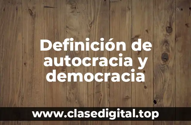 Ejemplos de autocracia