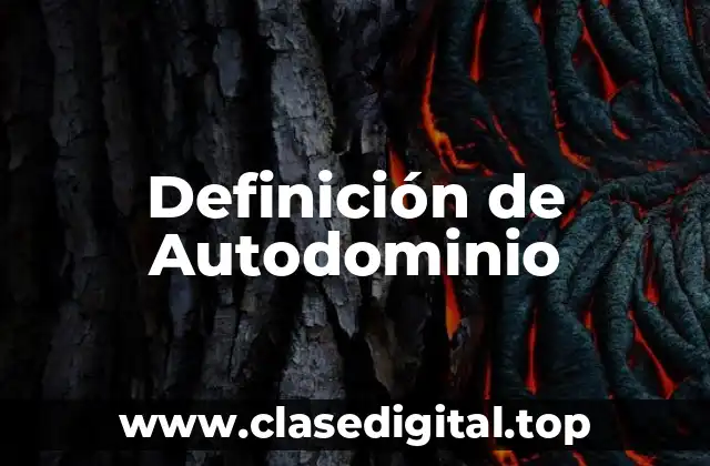 Definición de Autodominio