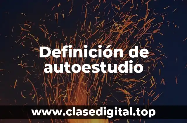 Ejemplos de autoestudio