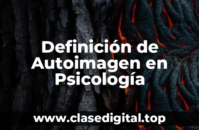 Definición de Autoimagen en Psicología