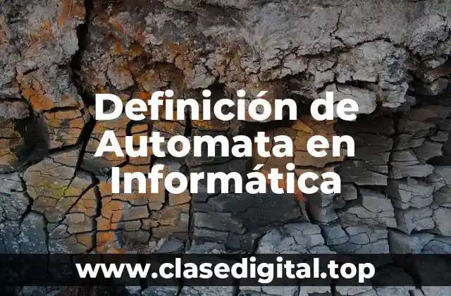 Definición de Automata en Informática
