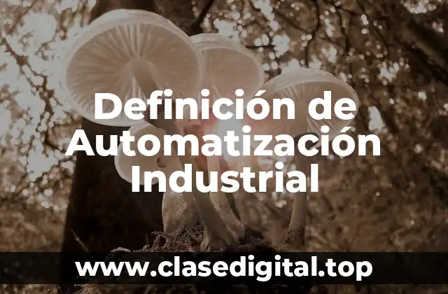 Definición de Automatización Industrial