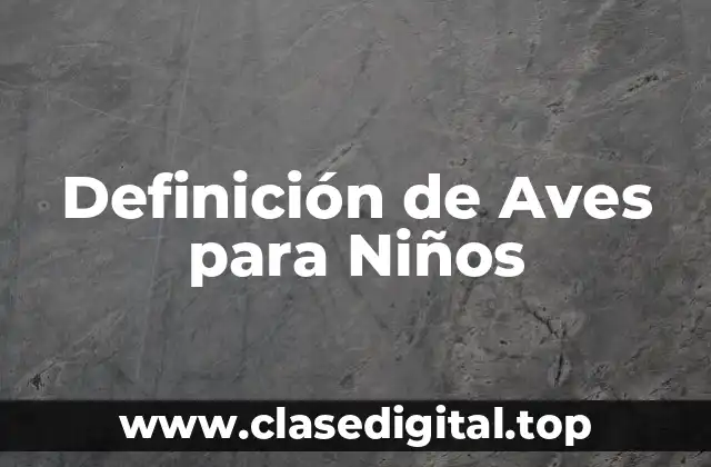 Definición Técnica de Aves