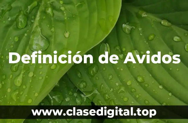 Definición de Avidos