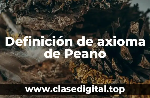 Ejemplos de axioma de Peano