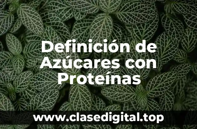 Definición de Azúcares con Proteínas