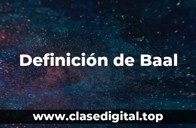 Definición de Baal