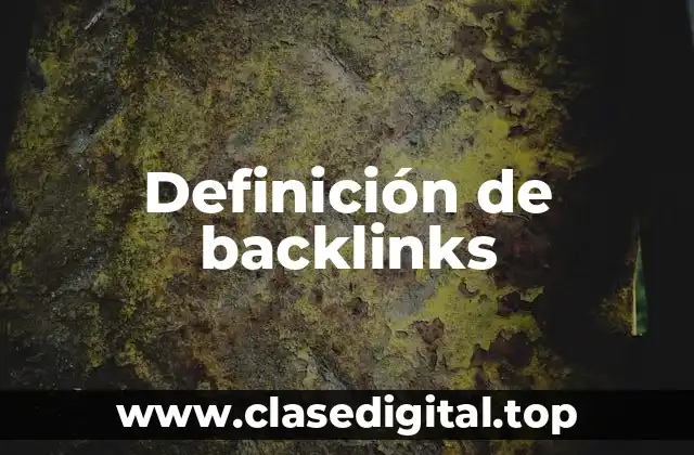 Definición de backlinks