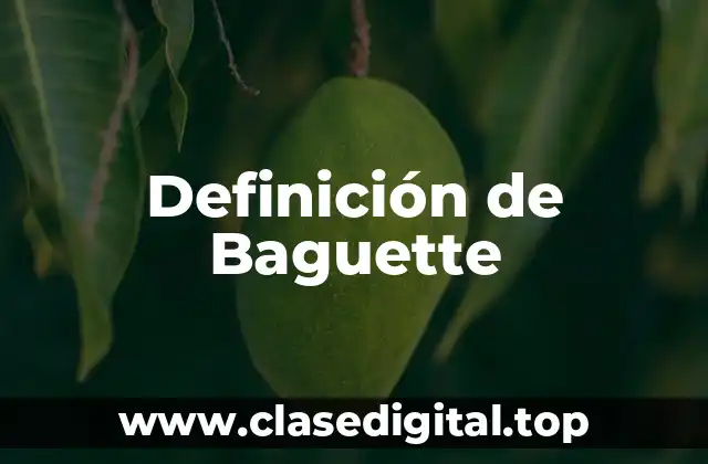 Definición de Baguette