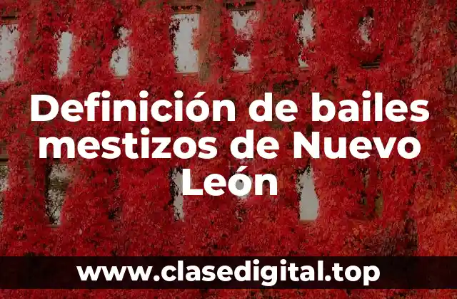 Ejemplos de bailes mestizos de Nuevo León