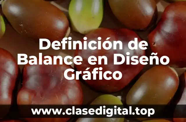 Definición de Balance en Diseño Gráfico