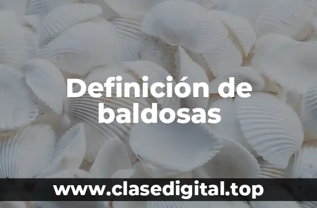 Definición de baldosas