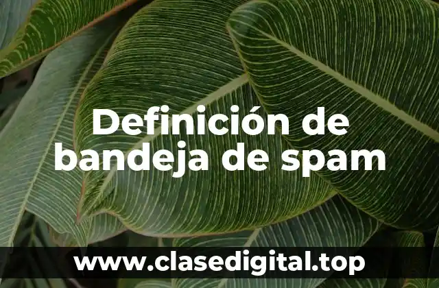 Definición de bandeja de spam
