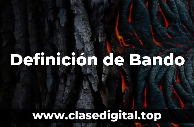 Definición de Bando
