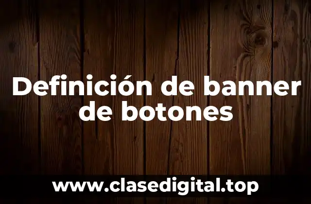 Ejemplos de banners de botones