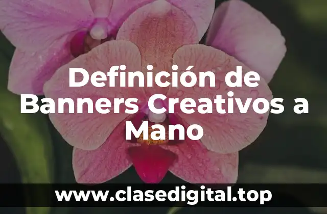 Ejemplos de banners creativos a mano