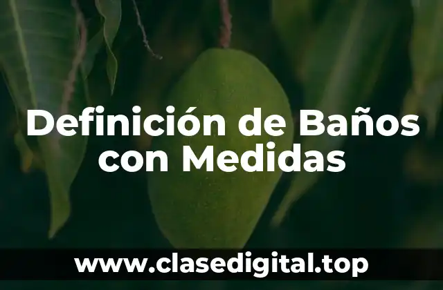 Ejemplos de Baños con Medidas