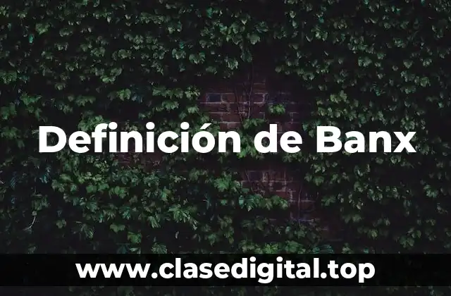 Definición de Banx