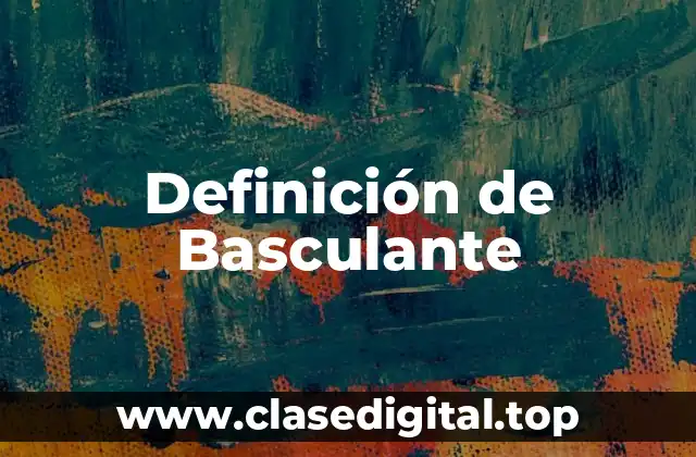 Definición de Basculante