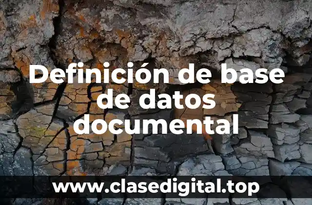 Ejemplos de base de datos documental