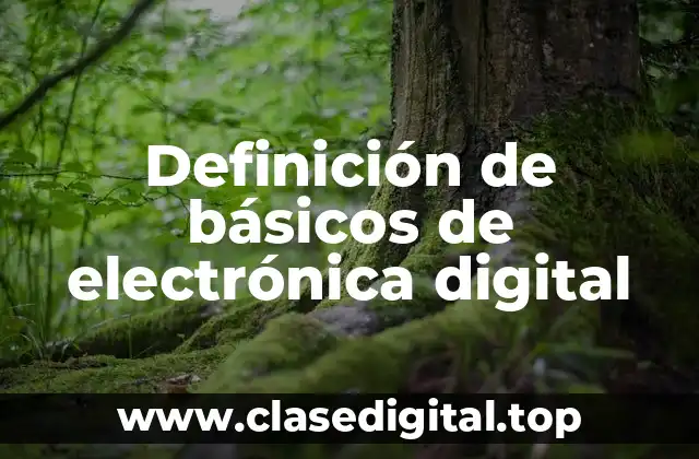 Definición de básicos de electrónica digital