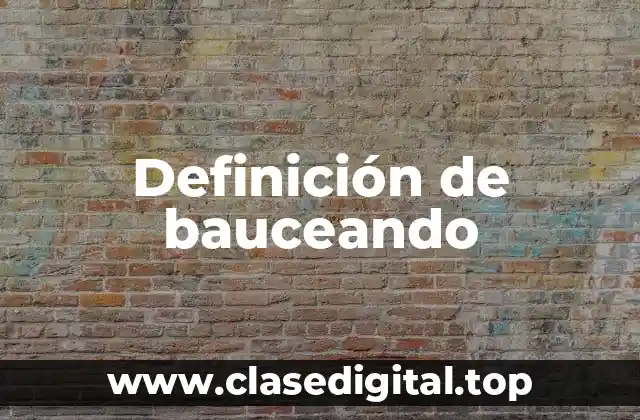 Definición de bauceando