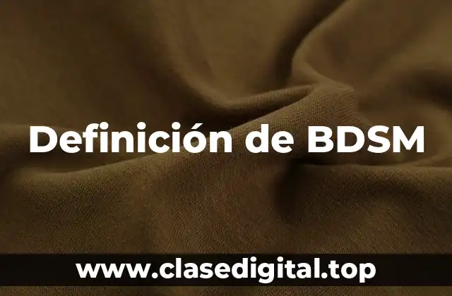 Ejemplos de BDSM