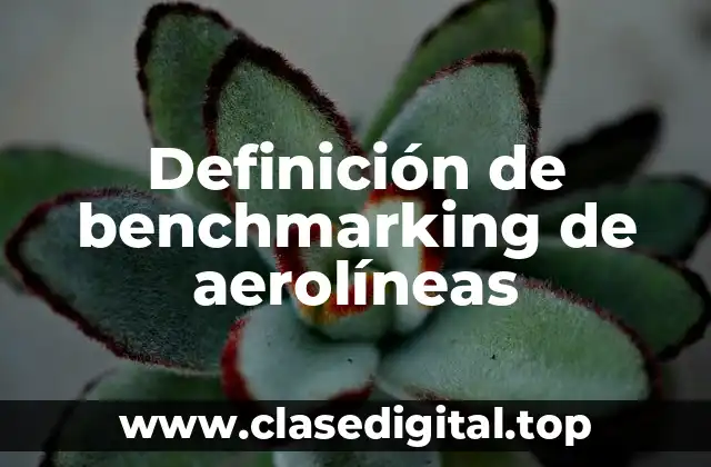 Definición de benchmarking de aerolíneas
